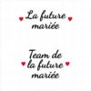 flex thermocollant pour flocage Teeshirt spécial mariage EVJF flex thermocollant pour flocage Teeshirt spécial mariage EVJF "La future mariée" "Team de la future mariée"