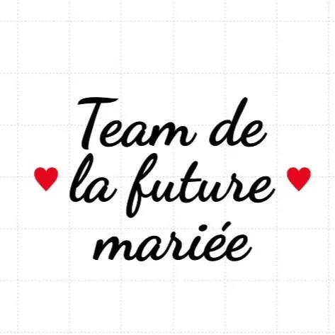 flex thermocollant pour flocage Teeshirt spécial mariage EVJF flex thermocollant pour flocage Teeshirt spécial mariage EVJF "Team de la future mariée"