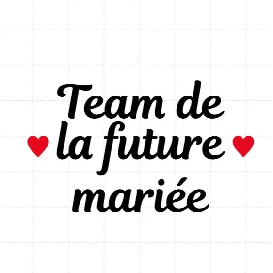 flex thermocollant pour flocage Teeshirt spécial mariage EVJF "Team de la future mariée" flex thermocollant pour flocage Teeshirt spécial mariage EVJF "Team de la future mariée"