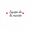 flex thermocollant pour flocage Teeshirt spécial mariage EVJF "Equipe de la mariée" flex thermocollant pour flocage Teeshirt spécial mariage EVJF "Equipe de la mariée"