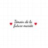 flex thermocollant pour flocage Teeshirt spécial mariage EVJF "Témoin de la future mariée"