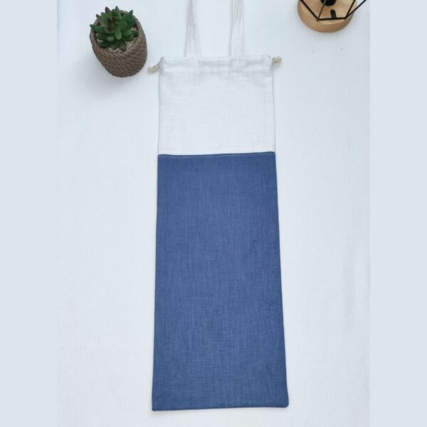 sac à pain bicolore bleu