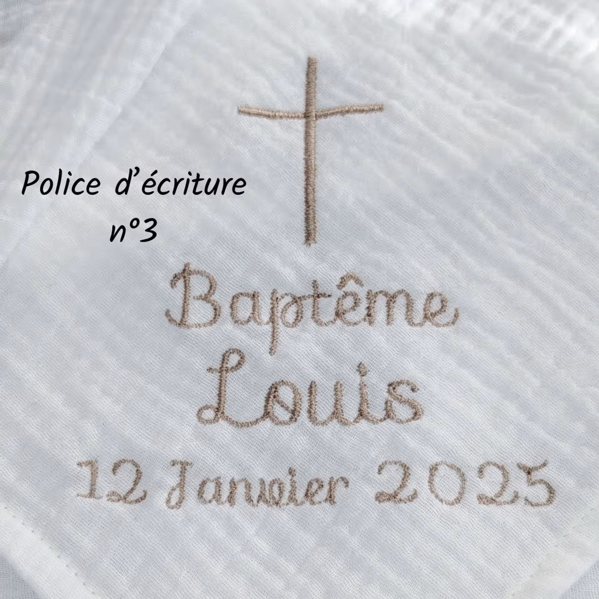 Police d’écriture n°3 Police d’écriture numéro 3