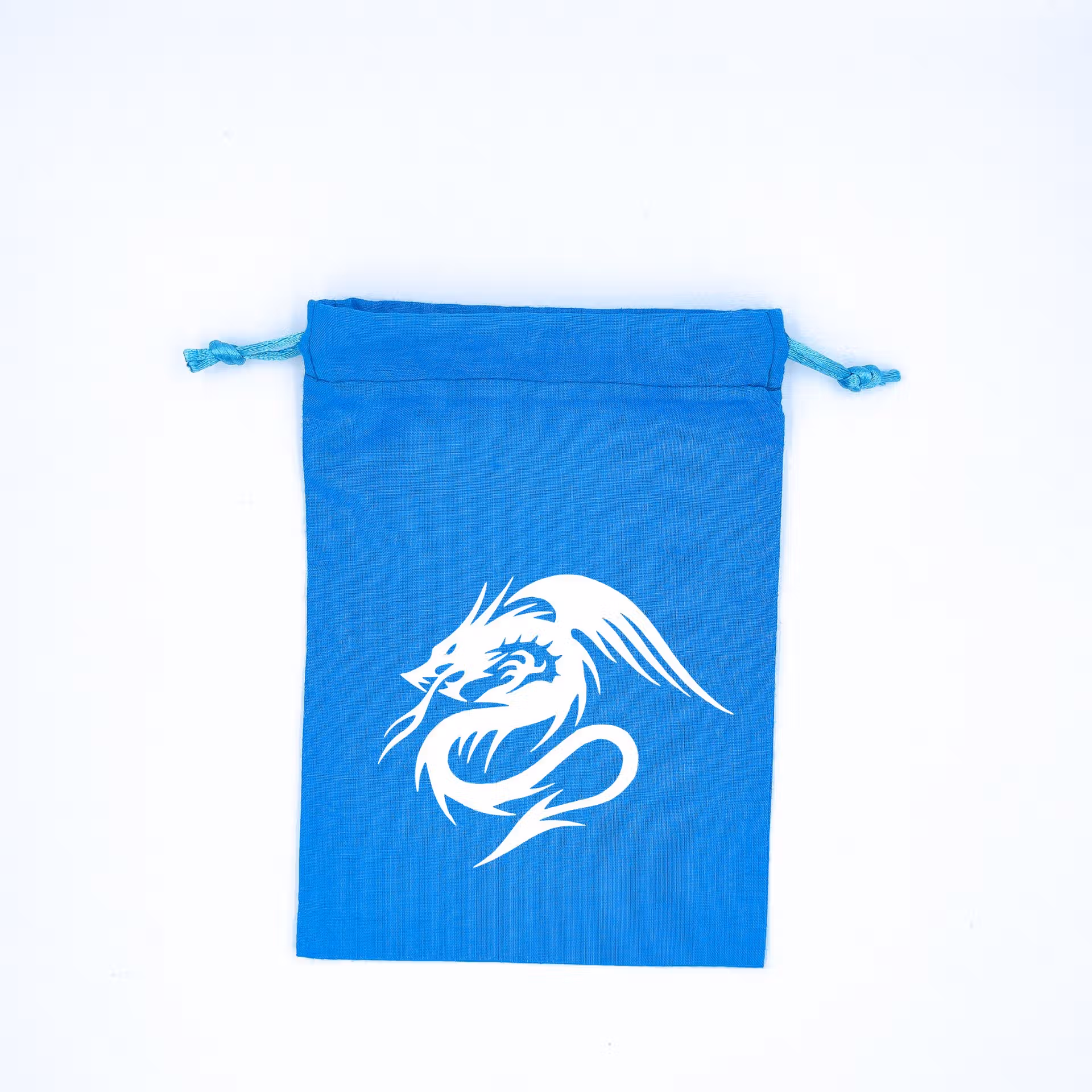 Bourse à dés plate bleue - motif dragon Bourse à dés plate bleue - motif dragon