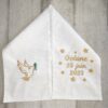 écharpe de baptême colombe bébé