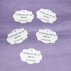 5 Etiquettes en papier vintage