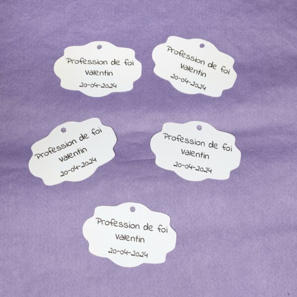 5 Etiquettes en papier vintage