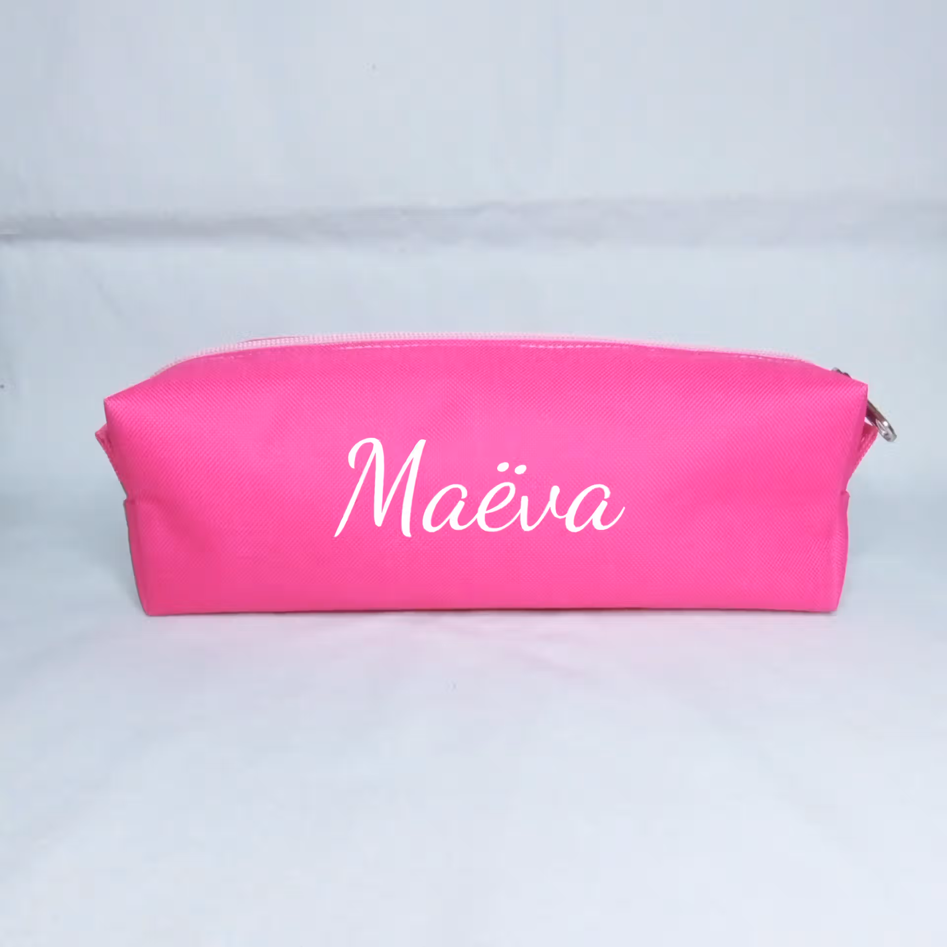 Trousse personnalisée avec prénom Trousse rose personnalisée avec prénom