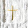broderie croix sur de la double gaz