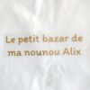 flex thermocollant à paillette "texte sur 2 lignes"