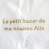 Texte personnalisable sur 2 lignes en flex thermocollant à paillettes