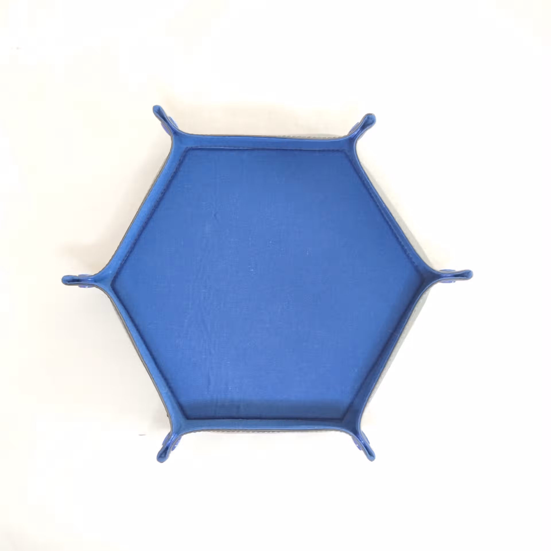 piste à dés bleu hexagonale en simili