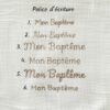 Police d’écriture 1 à 6
