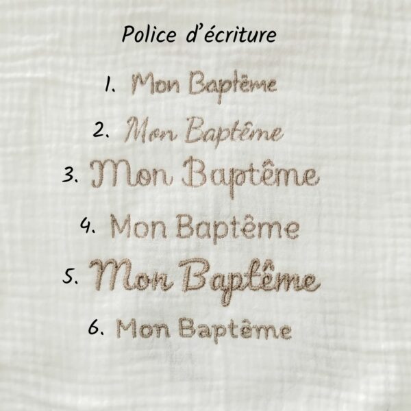 Police d’écriture 1 à 6