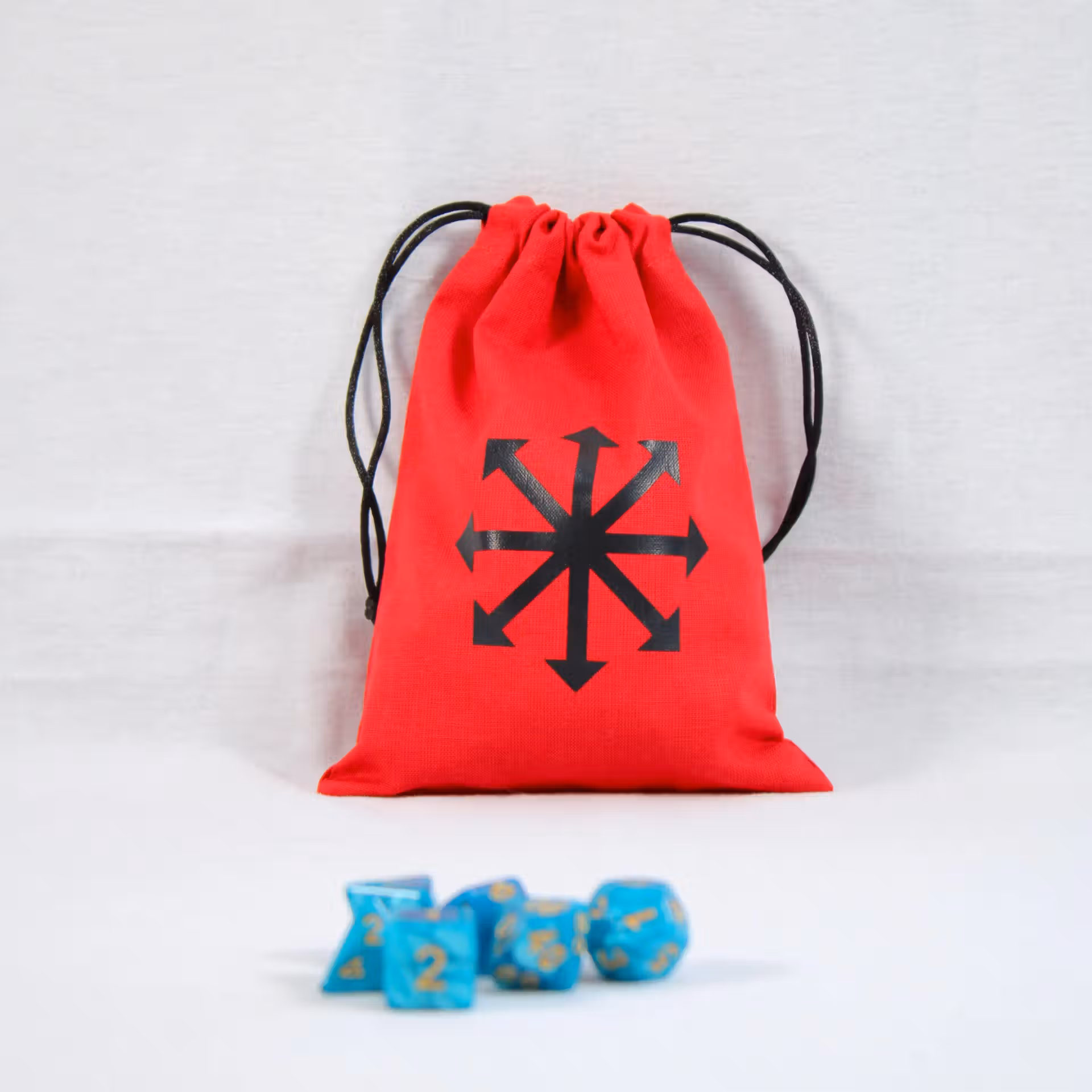 Bourse à dés plate - motif étoile du chaos "Space marines"