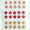 Lot de 10 étoiles en flex ou vinyle thermocollant à paillettes