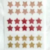 Lot de 10 étoiles en flex ou vinyle thermocollant à paillettes