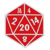 D20 rouge