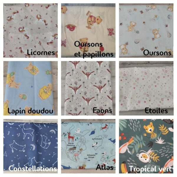 Trousse d'écolier personnalisable avec prénom et étoiles