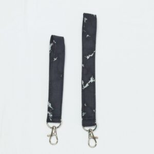 Porte-clés dragonne - Marbré Argent