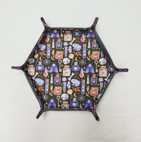Piste à dés Hexagonale - Motif sorcier