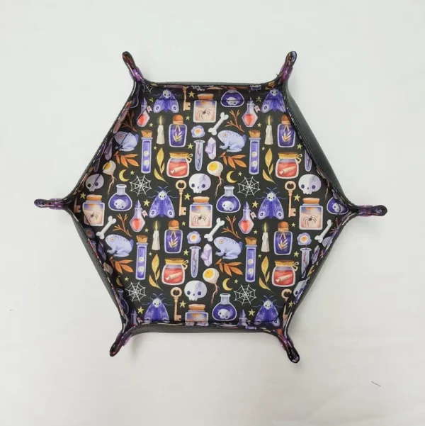 Piste à dés Hexagonale - Motif sorcier