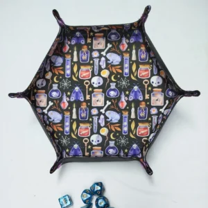 Piste à dés Hexagonale - Motif sorcier