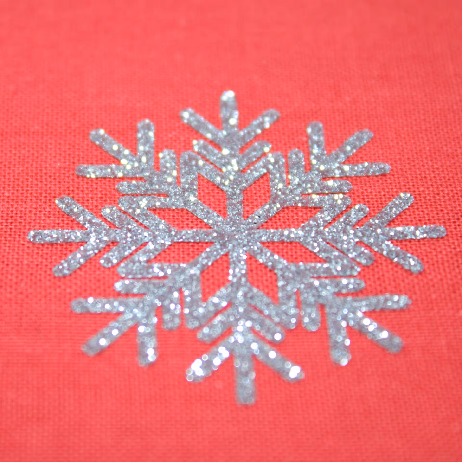 flocon2 Lot de 10 flocons de neige en flex ou vinyle thermocollant à paillettes - style 2