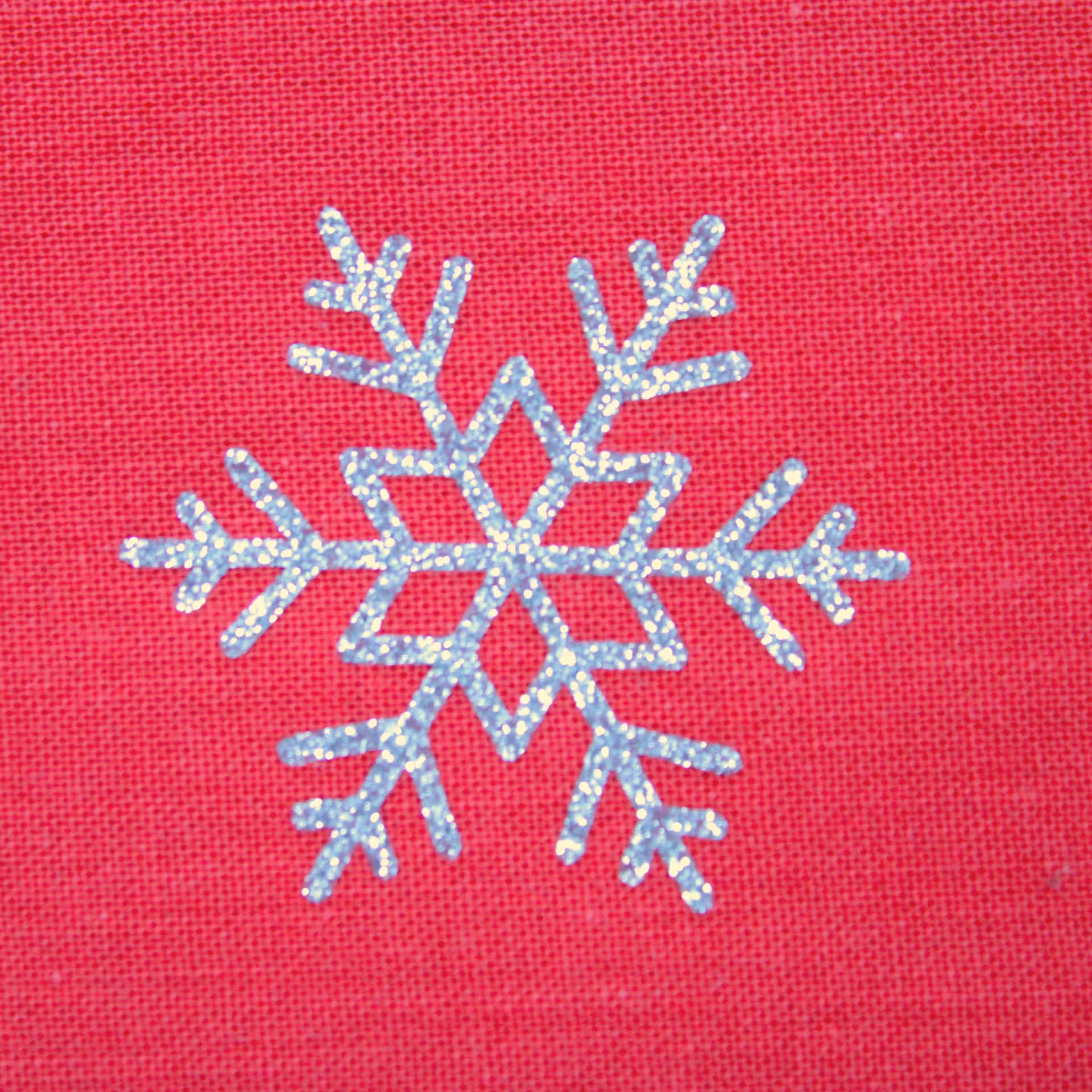 Lot de 10 flocons de neige en flex ou vinyle thermocollant à paillettes - style 4
