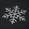 Lot de 10 flocons de neige en flex ou vinyle thermocollant à paillettes - style 4