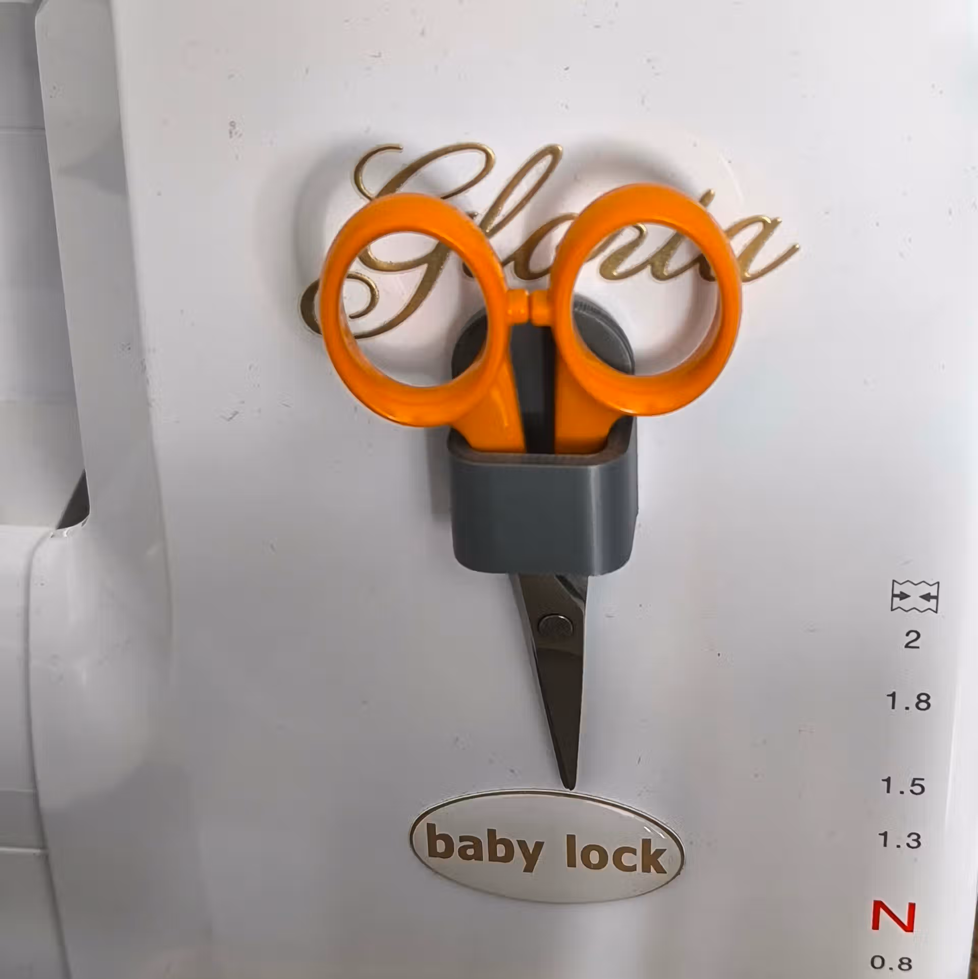 Support à ciseaux à coller