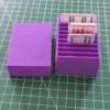 Boîte de rangement avec couvercle pour étui d'aiguilles