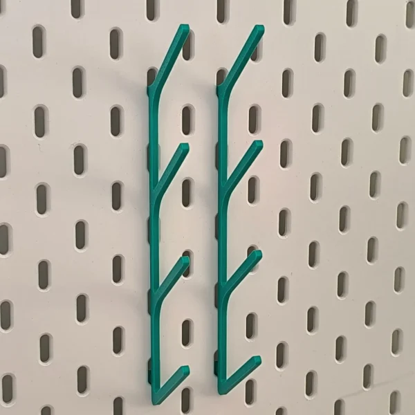 support à mini cônes vert bleu 2 Lot de supports à mini cônes de fil pour panneau Skådis (IKEA)